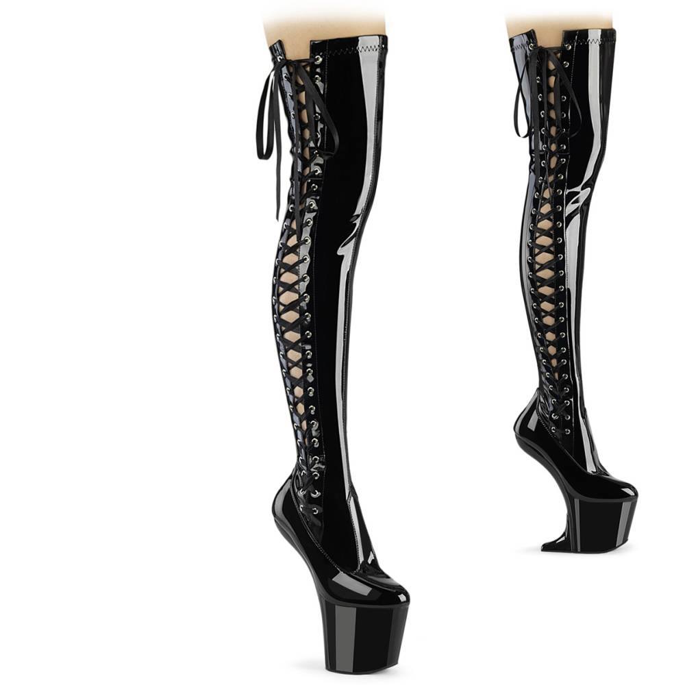 Pleaser - CRAZE3050 Cuissardes à plateforme - Noir Product image